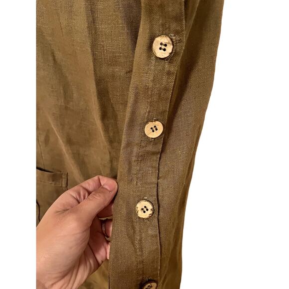 Vintage 90s David Dart Linen Button Jumper Size M - Picture 3 of 4